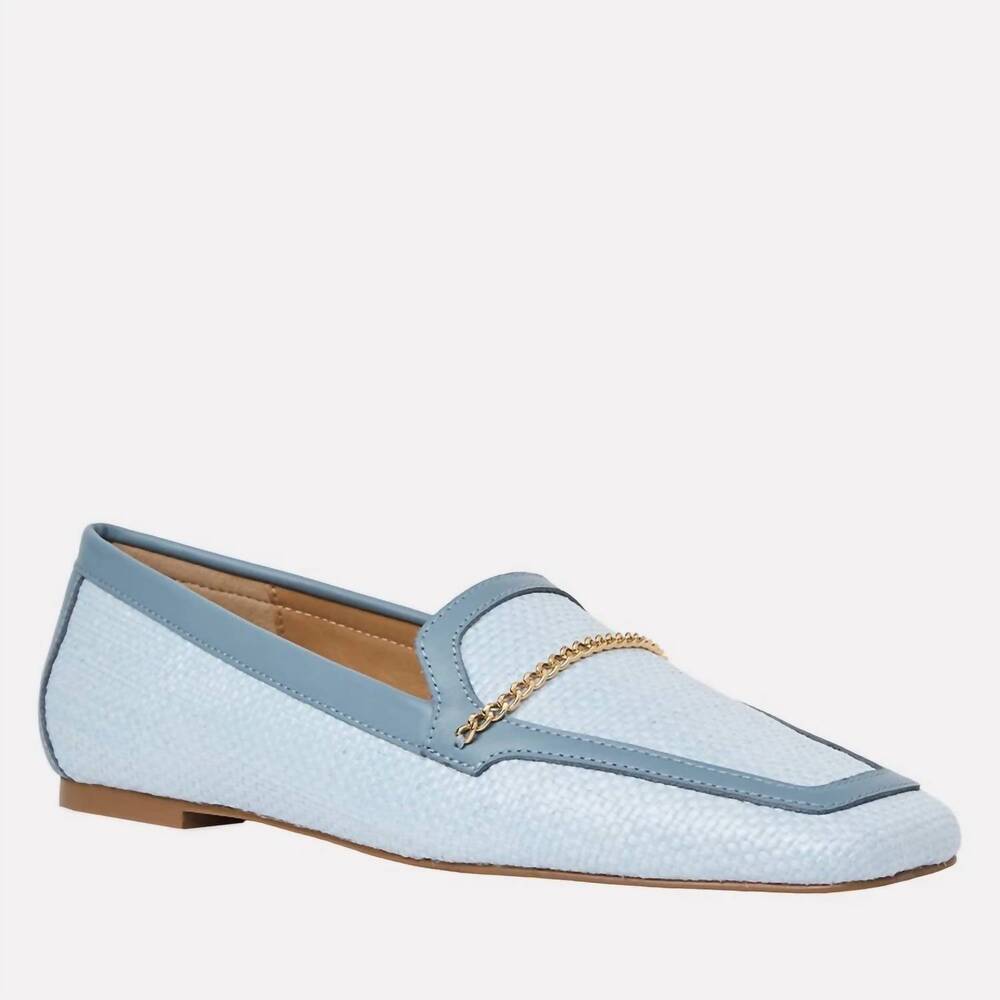 NEW A.P.C. women's ariane loafers in sky blue